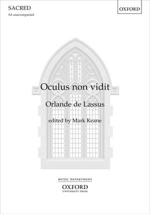 de Lassus, Orlande: Oculus non vidit