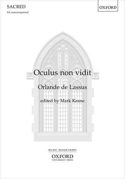 de Lassus, Orlande: Oculus non vidit