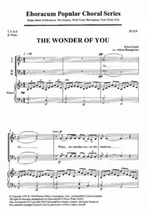 The Wonder Of You TTBB