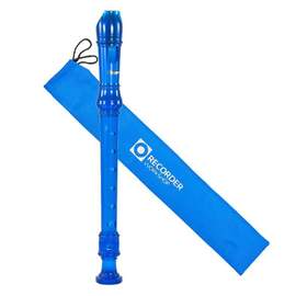 Recorder Workshop 301T descant recorder in transparent colours - Blue