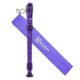 Recorder Workshop 301T descant recorder in transparent colours - Purple