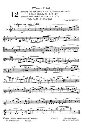 Franz Constant: Notenleer - Deel 5