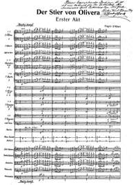 Albert, Eugen d': Der Stier von Olivera (full opera score with German libretto)