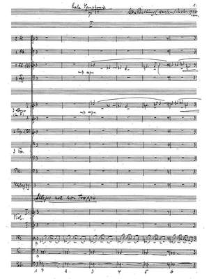 Butting, Max: I. Symphonie Op. 21 (first print / composer's manuscript)