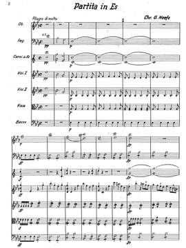 Neefe, Christian Gottlob: Partita in Es