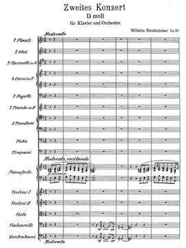 Stenhammar, Wilhelm: Piano Concerto No. 2 in D Minor Op. 23