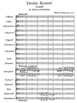 Stenhammar, Wilhelm: Piano Concerto No. 2 in D Minor Op. 23
