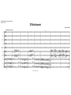 Variu, Dan: Dixtuor for string and woodwind quintets (score and parts / first print)