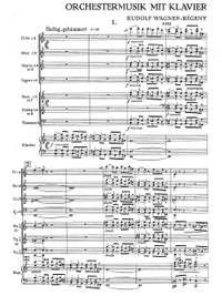 Wagner-Régeny, Rudolf: Orchestermusik mit Klavier