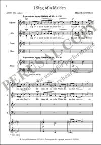 Knowles, Brian: I Sing of a Maiden (SATB)