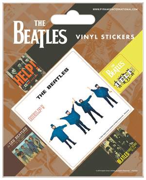 Official Vinyl Sticker Set 5 Pack Beatles Help!