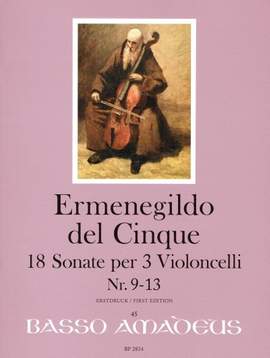 del Cinque, E: 18 Sonate per 3 Violoncelli Vol. 3