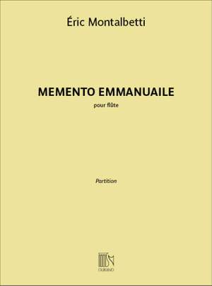Eric Montalbetti: Memento Emmanuaile