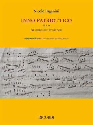 Paganini: Inno Patriottico M.S. 81 per violino solo