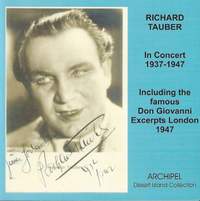 Richard Tauber in Concert including his rare last recordings 1937-1947