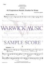 Corrado Maria Saglietti: 40 Progressive Melodic Studies for Brass Product Image
