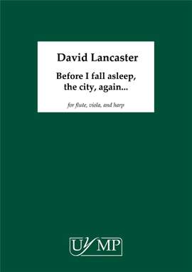 David Lancaster: Before I fall asleep, the city, again?