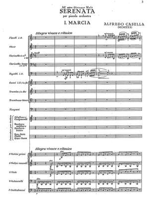Casella, Alfredo: Serenata Op. 46 bis for chamber orchestra