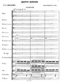 Gevaert, Francois-Auguste: Quentin Durward, comic opera in 3 acts