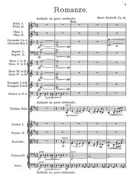 Rudorff, Ernst: Romance for Violin and Orchestra Op. 41