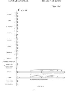 Vlad, Ulpiu: The light of roads for orchestra