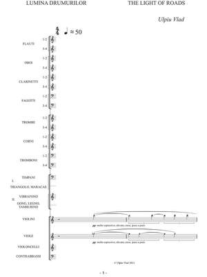 Vlad, Ulpiu: The light of roads for orchestra