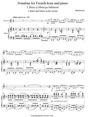 Turcanu, Dan: Sonatina for French horn and piano „Scenes from Ilinca’s Childhood“