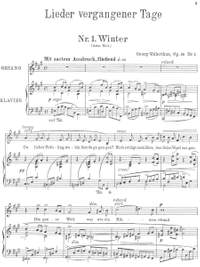 Vollerthun, Georg: Lieder vergangener Tage op. 36 for medium voice and piano