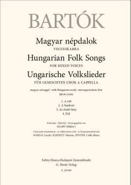 Béla Bartók: Hungarian Folk Songs for mixed voices