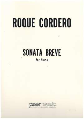 Roque Cordero: Sonata breve piano