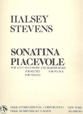 Halsey Stevens: Sonatina piacevole