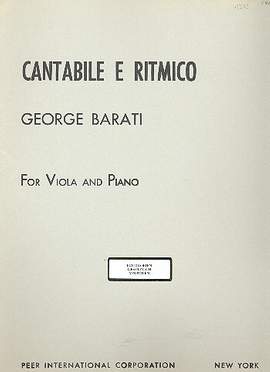George Barati: Cantabile e ritmico