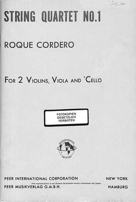 Roque Cordero: String quartet no.1