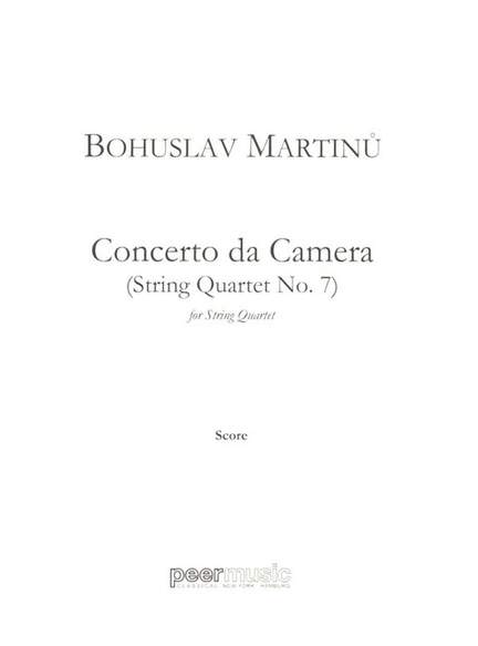 Bohuslav Martinu: Concerto da camera