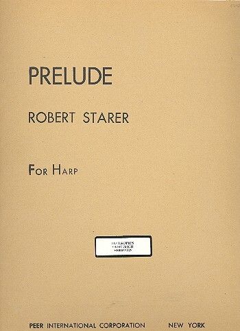 Robert Starer: Prelude harp