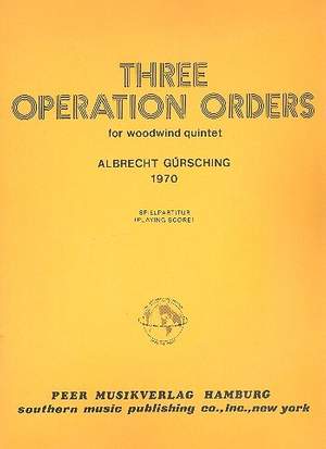 Albrecht Gürsching: 3 Operation Orders