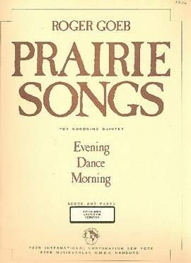 Roger Goeb: Prairie Songs flute, oboe,