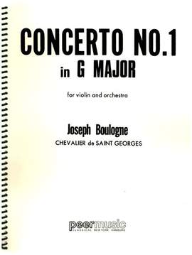 Joseph Chevaliers de Saint Georges-Boulogne: Concerto G major no.1 op.2