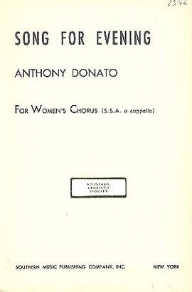 Anthony Donato: Song Evening