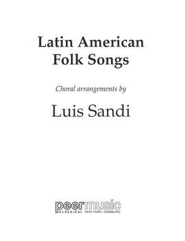 Luis Sandi: Latin American Folk Songs