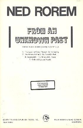 Ned Rorem: From an unknown Past