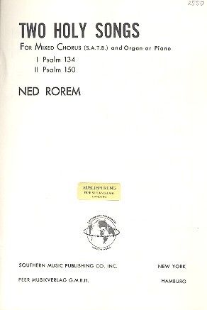 Ned Rorem: 2 holy Songs