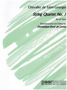 Joseph Chevaliers de Saint Georges-Boulogne: Streichquartett C-Dur Nr.1