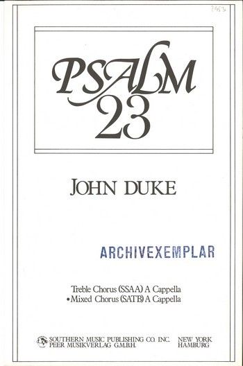 John Duke: Psalm 23
