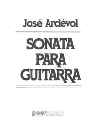 José Ardévol: Sonate