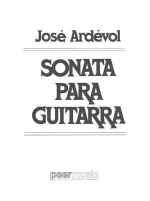 José Ardévol: Sonate