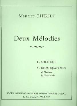 Maurice Thiriet: 2 mélodies