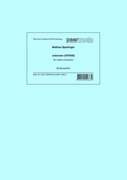 Mathias Spahlinger: Extension