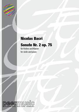 Nicolas Bacri: Sonate Nr.2 op.75