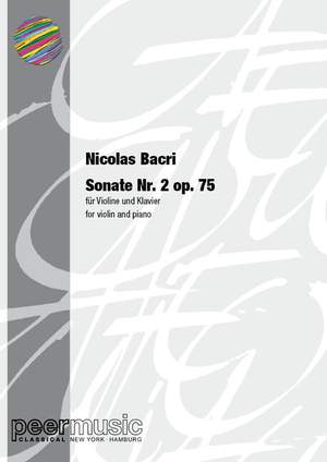 Nicolas Bacri: Sonate Nr.2 op.75